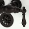 Kingston Brass CA1001T5 3-3/8" Tub Wall Mount Clawfoot Tub Faucet, Oil Rubbed Bronze CA1001T5 - alternate 3